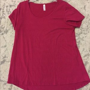 LuLaRoe deep pink T-shirt